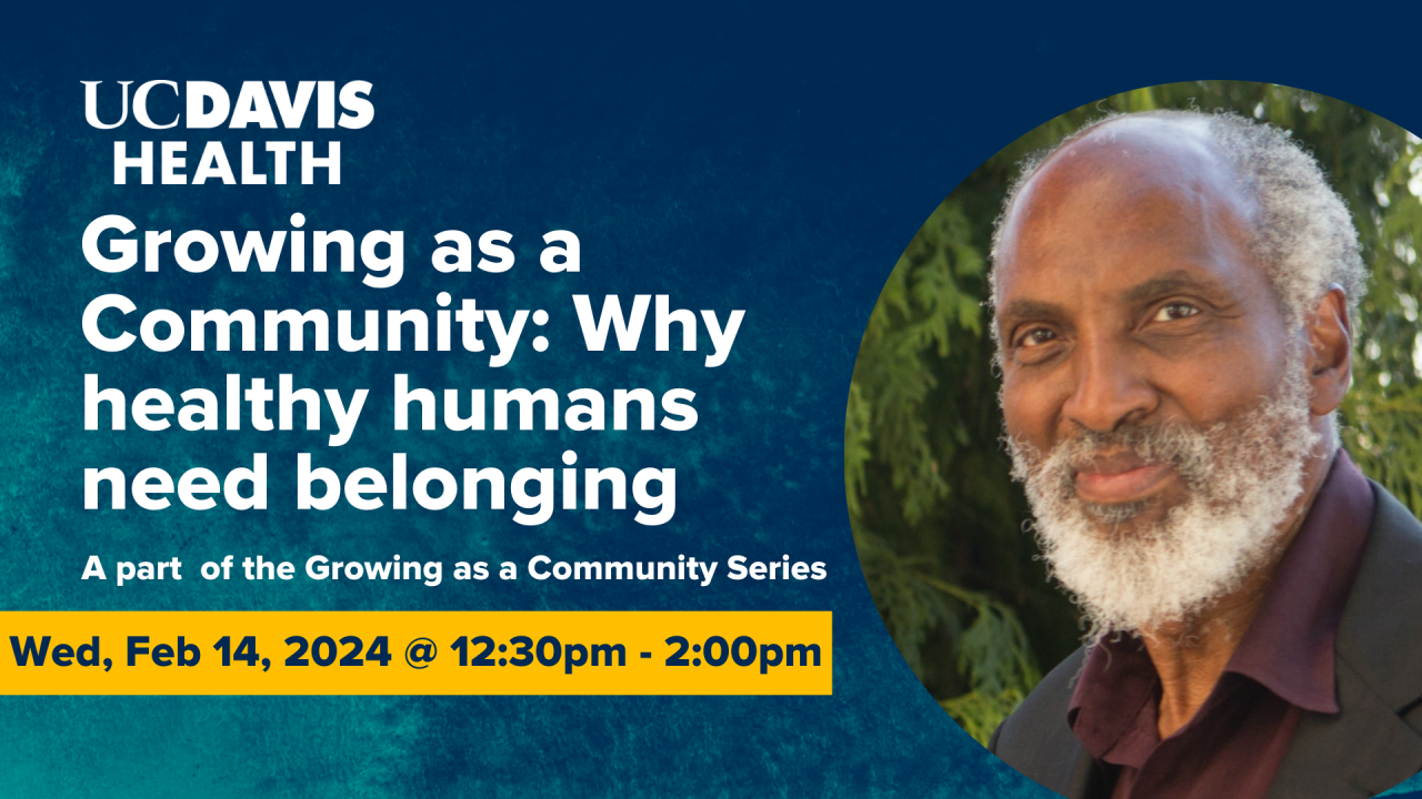 Growing as a Community: Why healthy humans need belonging Event invite Feb 14