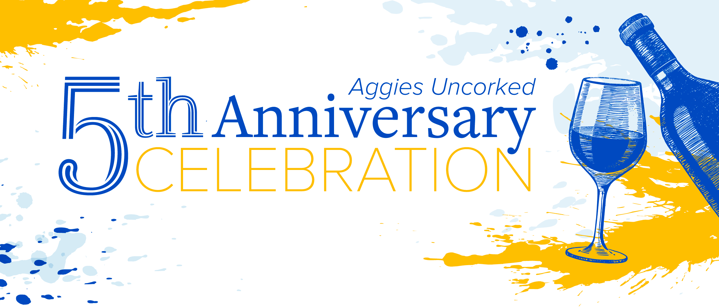 wine celebration image with artistic graphics