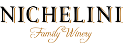 Gold Michelini Family Winery logo with cursive tagline