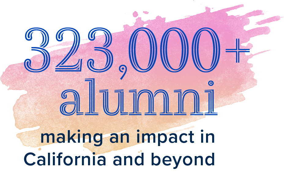 323,000+ alumni making an impact in California and beyond