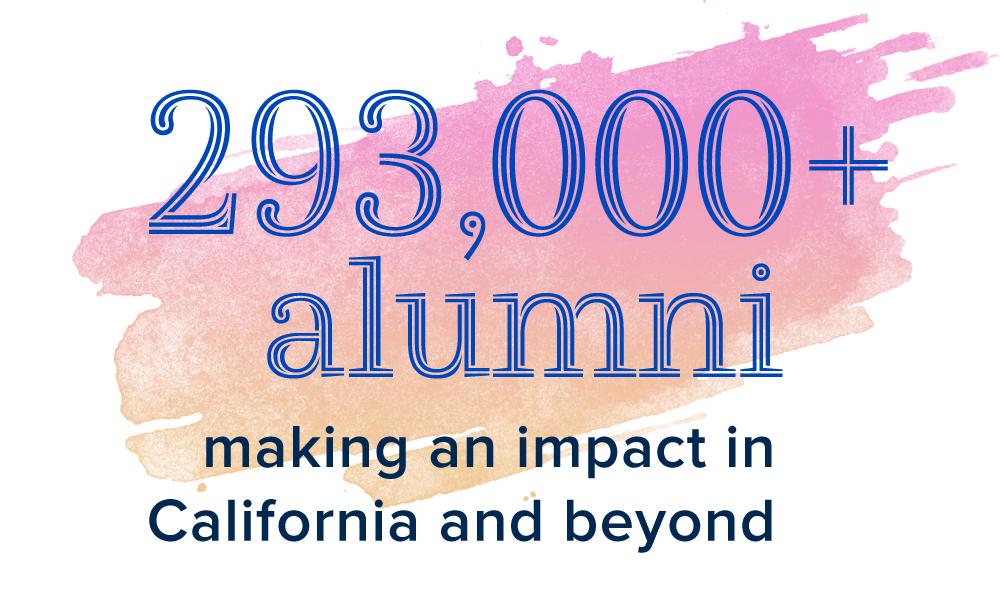 293,000+ alumni making an impact in California and beyond