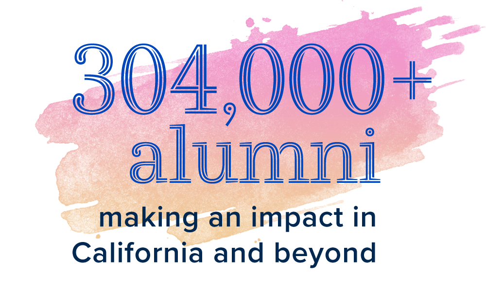 304,000+ alumni making an impact in California and beyond