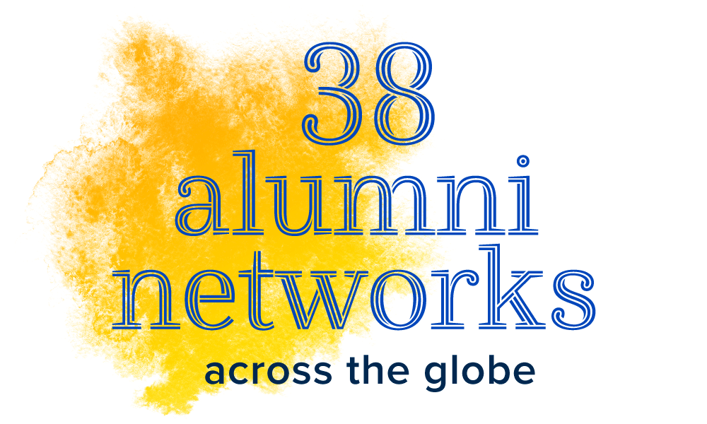 38 alumni networks across the globe