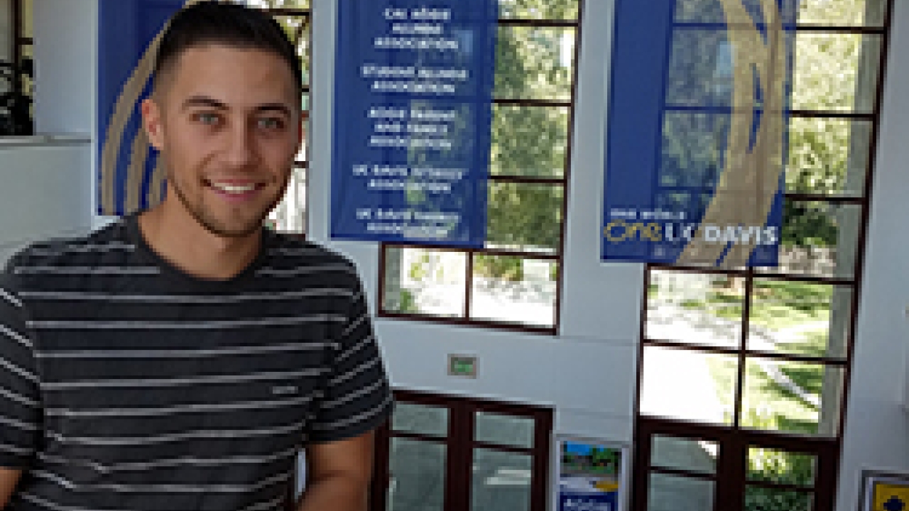 Former CAAA employee turned operations supervisor at Anheuser-Busch recently visited his alma mater. He says a strong connection to UC Davis and the alumni association has helped him in his career. Padilla