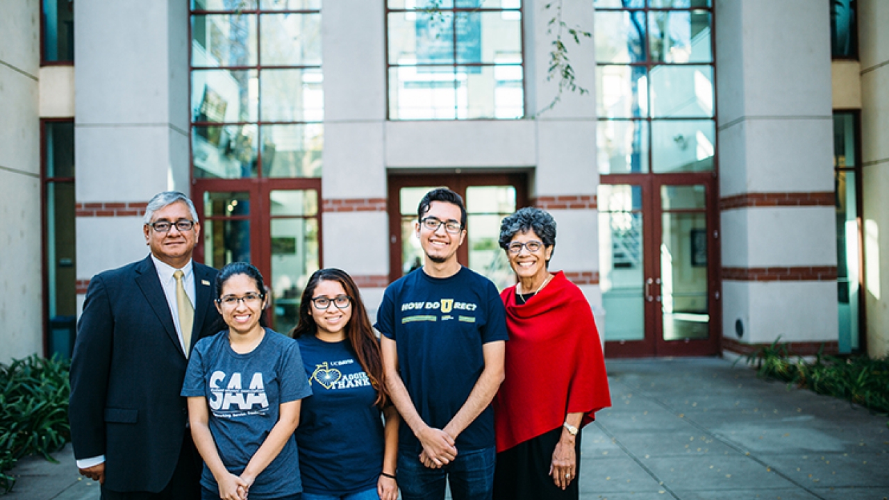 Students with members of CLAA