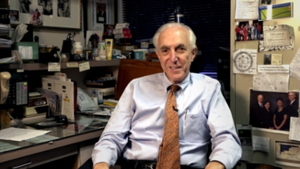 Michael Schermer in his Sacramento office. Michael Schermer