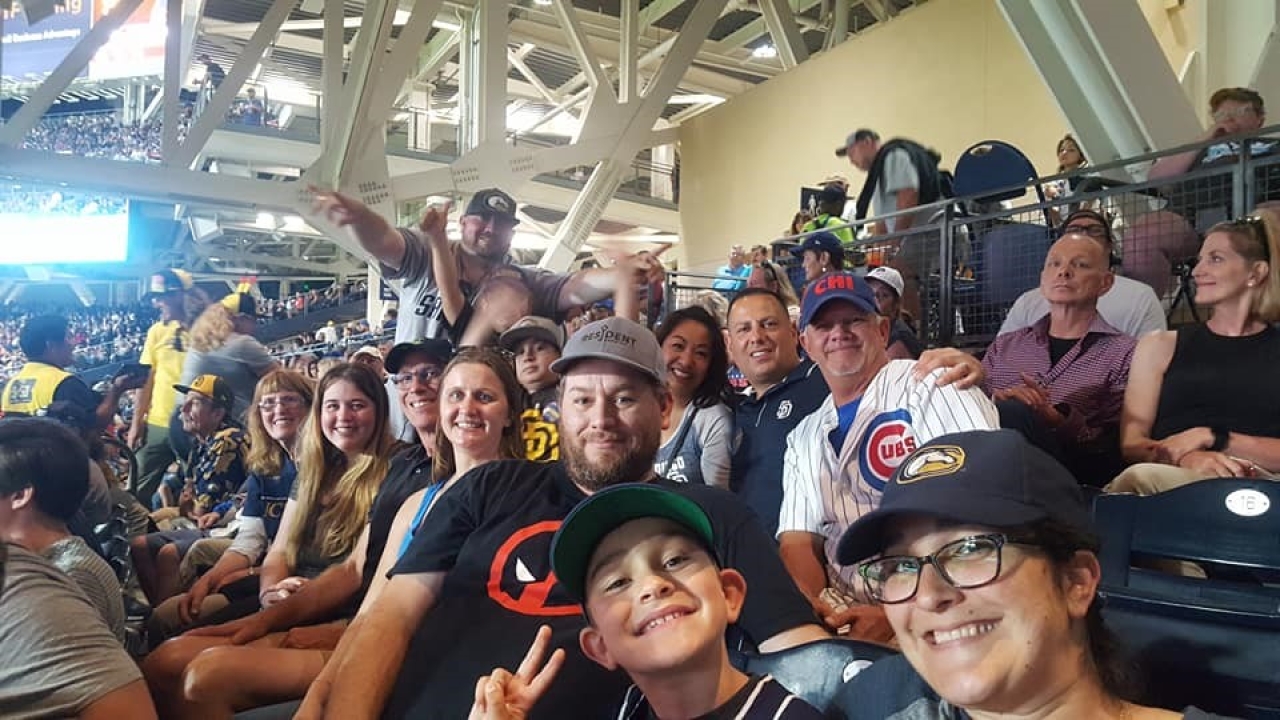 San Diego Aggies at a past Padres game