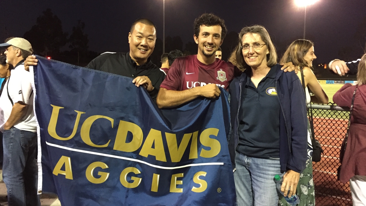 Alumni at LA Galaxy II vs Sacramento Republic FC game