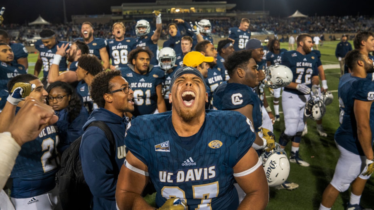 UC Davis Football Celebrates