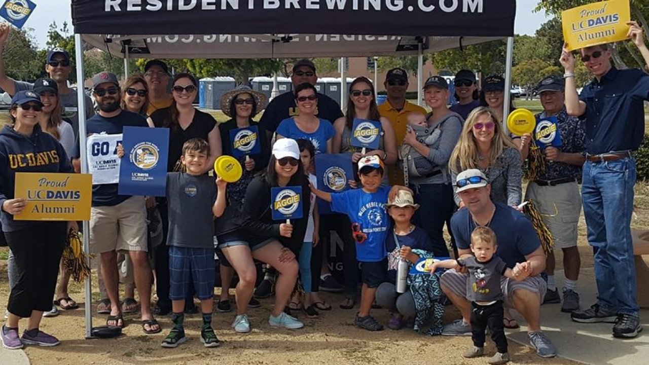 UC Davis alumni at a group gathering