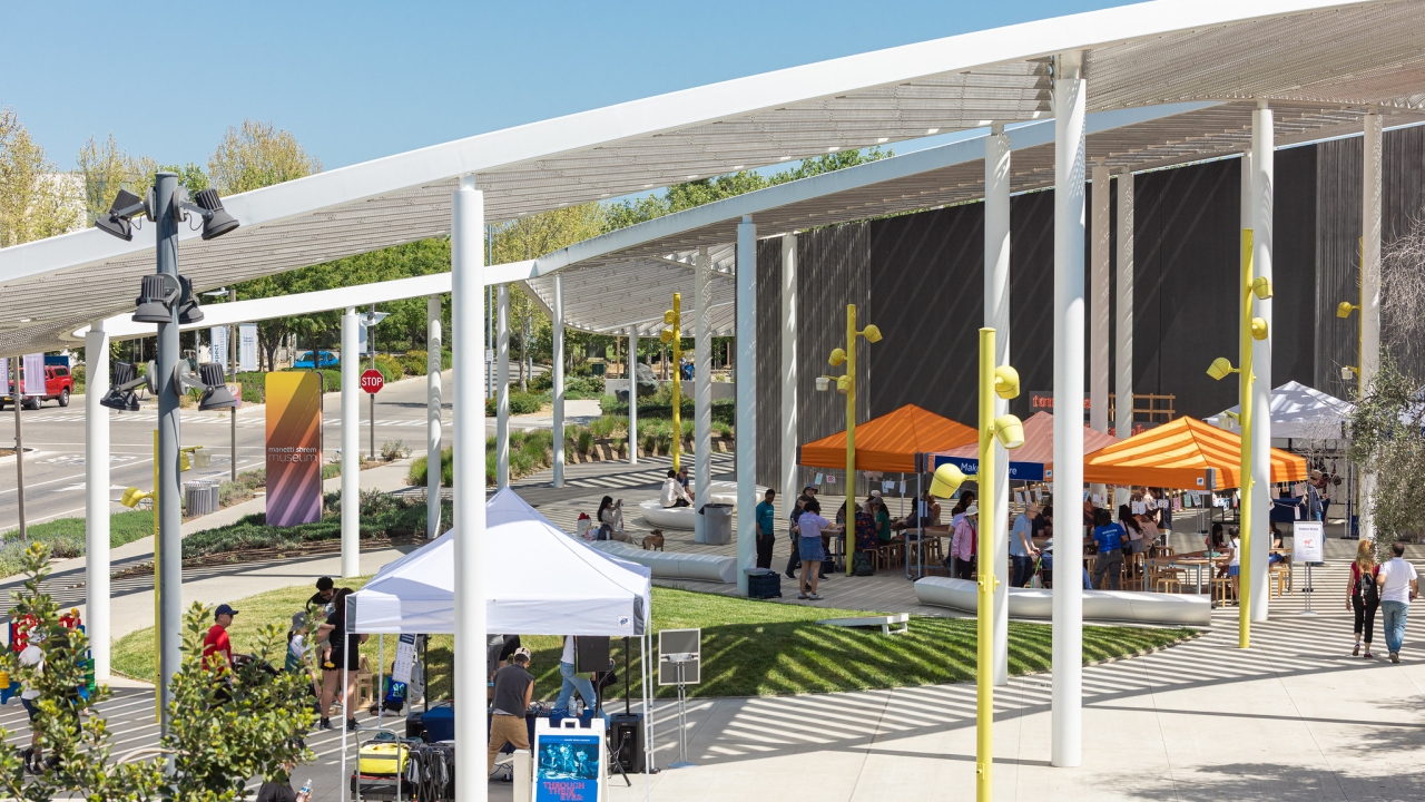 Front of the Manetti Shrem Museum