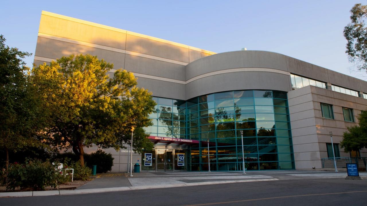 Photo of the outside of the Engineering building