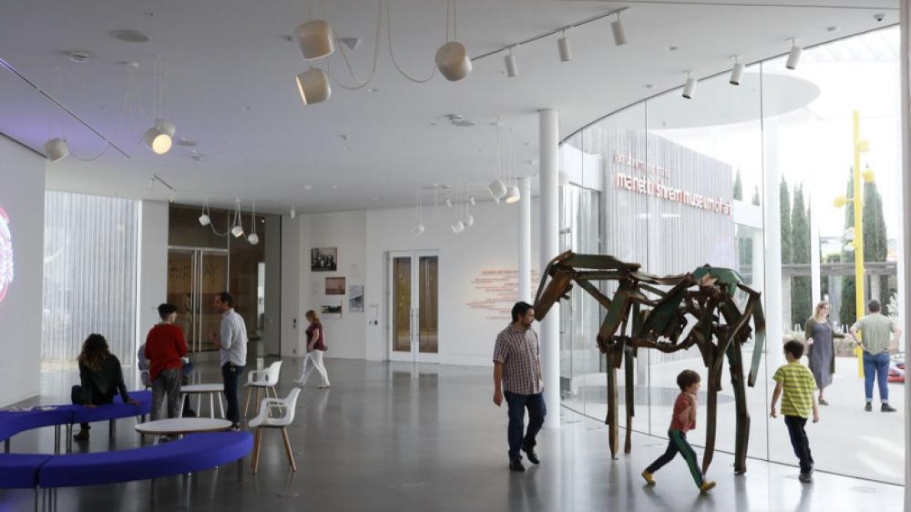 Photo of the Manetti Shrem lobby