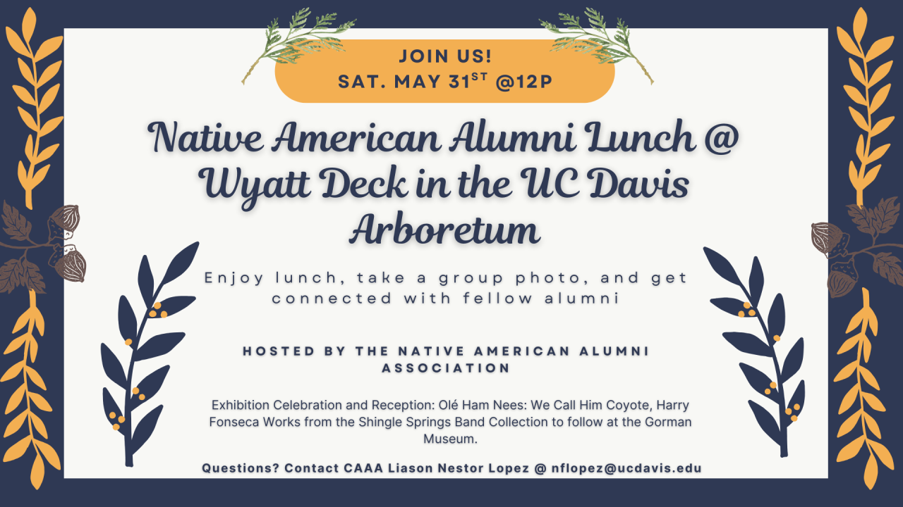 Native American Alumni Network Social advertisement for May 31st