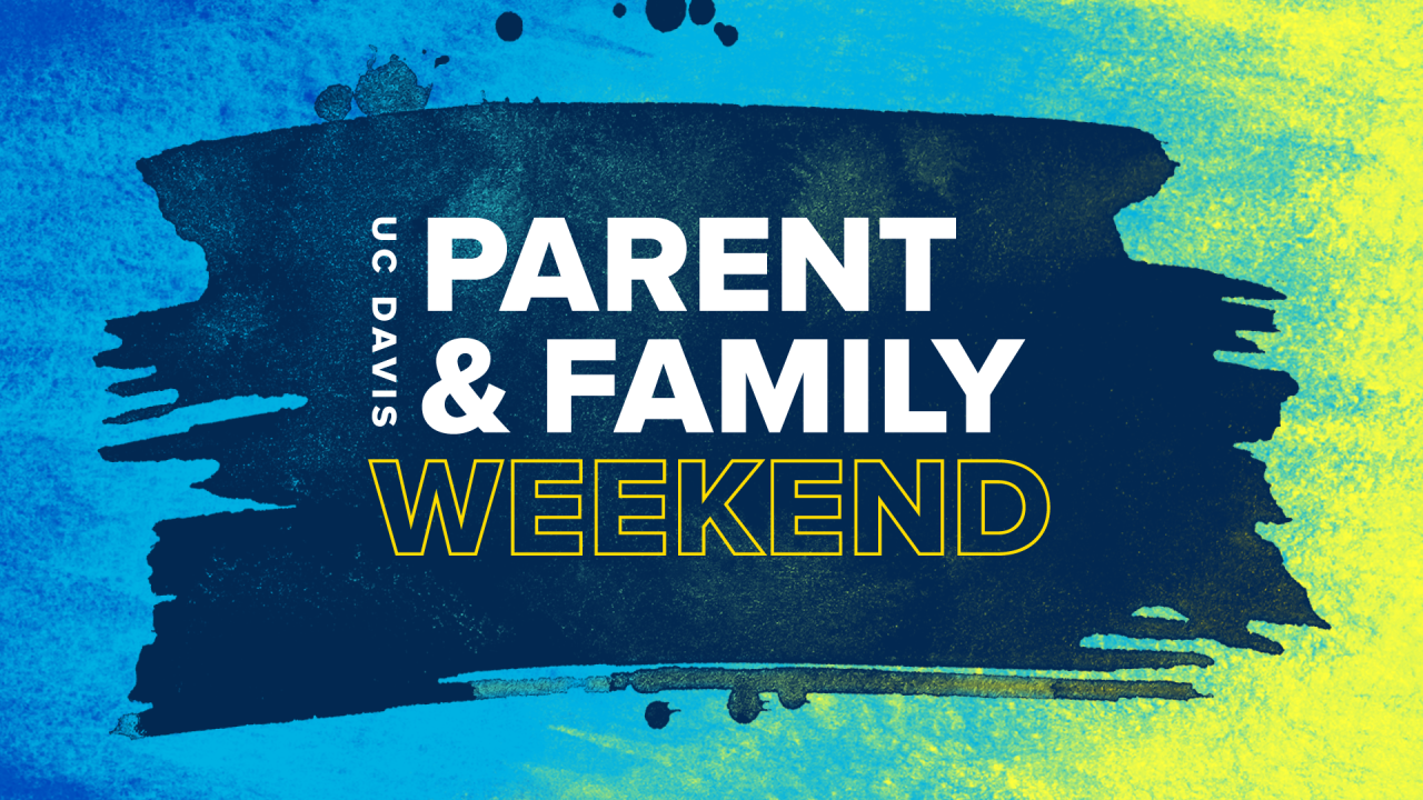 text that says "parent and family weekend"