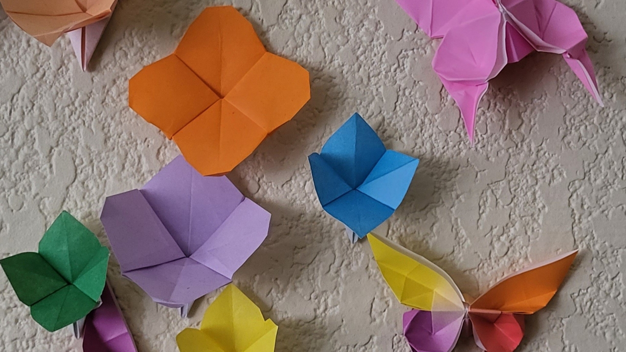 origami butterflies