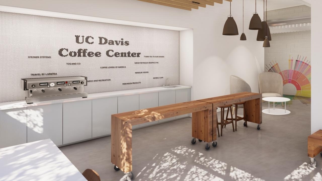 photo of the new UC Davis coffee center
