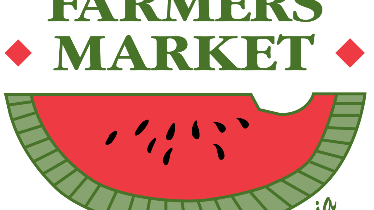 watermelon logo for the Davis Farmers Market