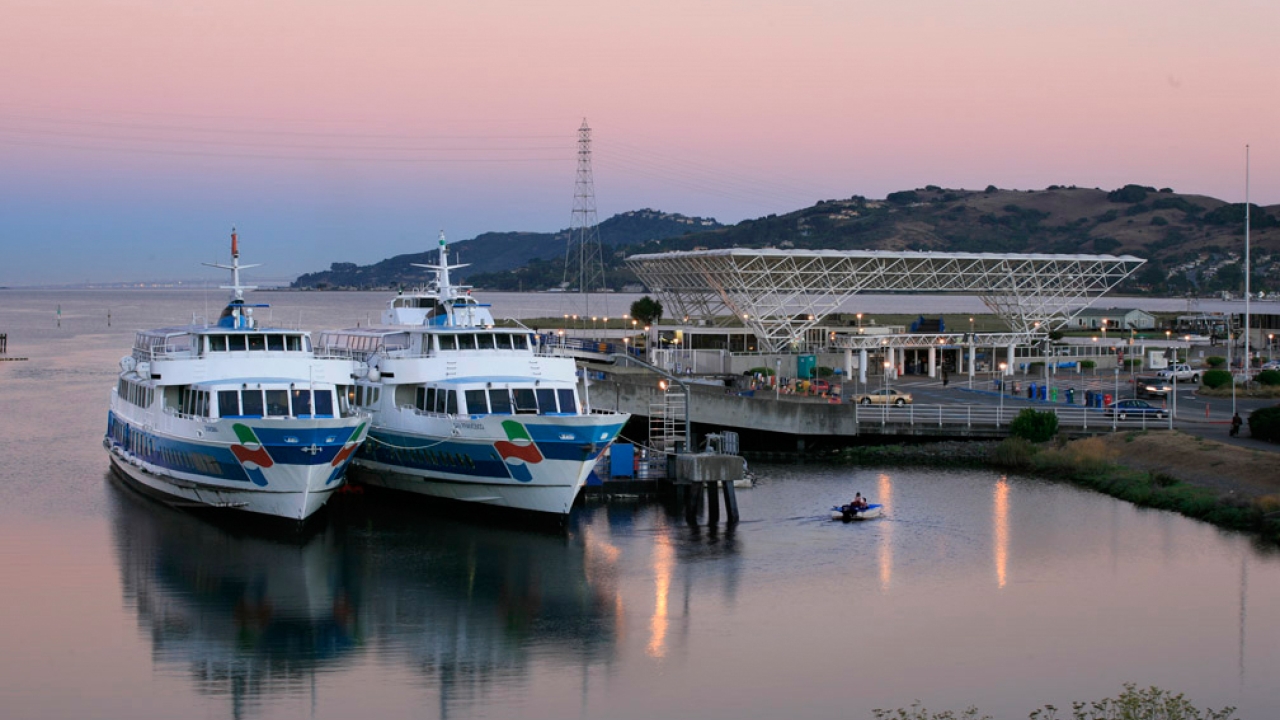 Larkspur Ferry Terminal at Sunrise