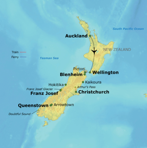 new zealand map