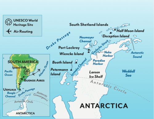 Antarctica map