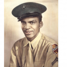 Horace Hampton served as a Marine prior to attending UC Davis.