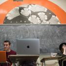 UC Davis students sitting in a classroom in front of computers