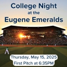 College Night at Eugene Emeralds