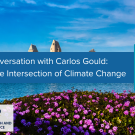 Image with a photo of Professor Carlos Gould from UC San Diego with text highlighting a lecture by him.