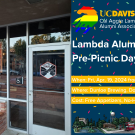 Lambda Alumni Picnic Day Mixer Invitation for Friday, April 19th from 6:30 pm to 8:00 pm at Dunloe Brewing in Downtown Davis