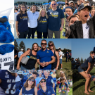 Collage of photos from previous UC Davis Tailgates