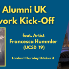 Event Details on Blue Background with a picture of Big Ben and the Event Speaker