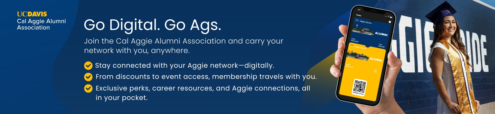 Become a Member and support the Greenest University and Carry the Aggie Network in Your Wallet!