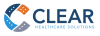 CLEAR Healthcare Solutions logo with blue and orange stylized C emblem