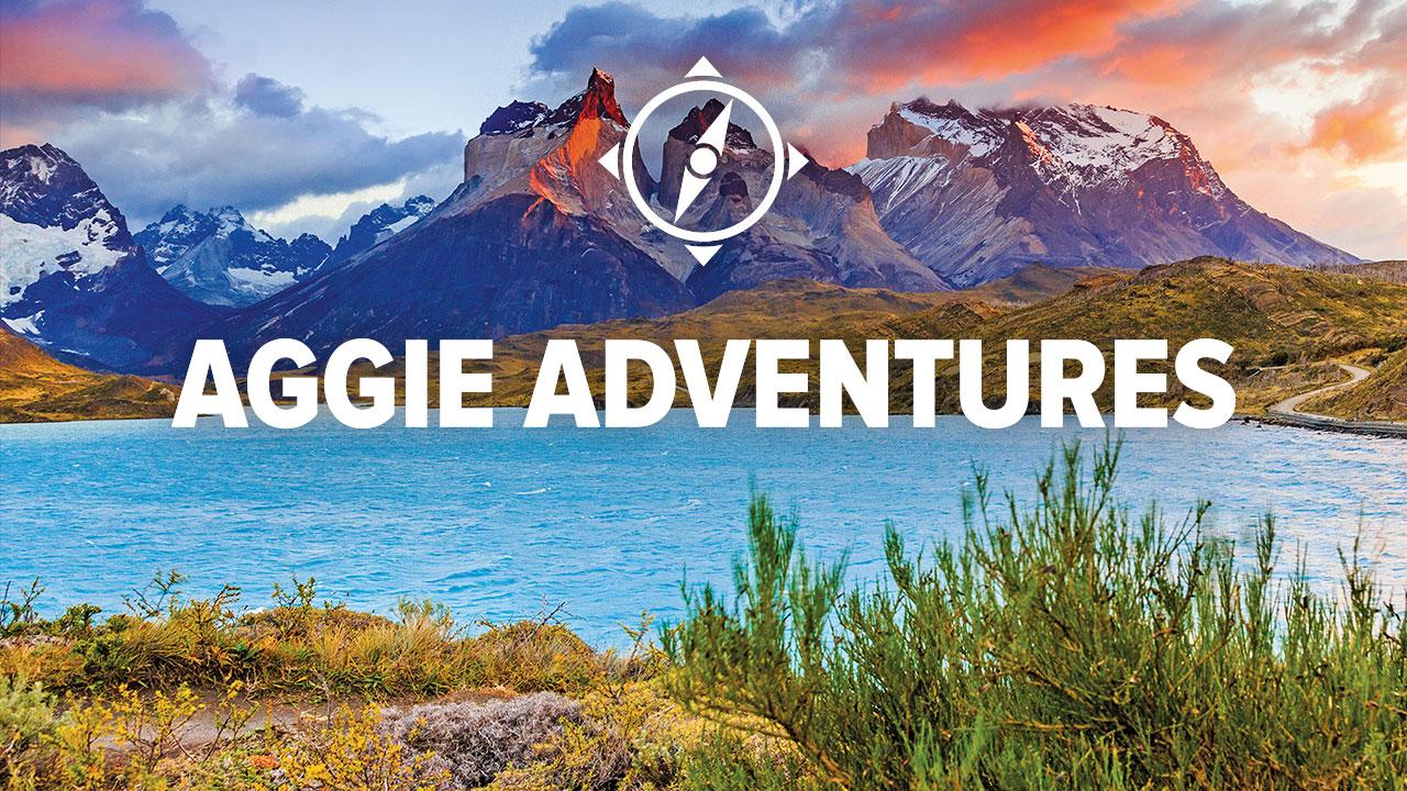 View of mountains and water at Torres del Paine