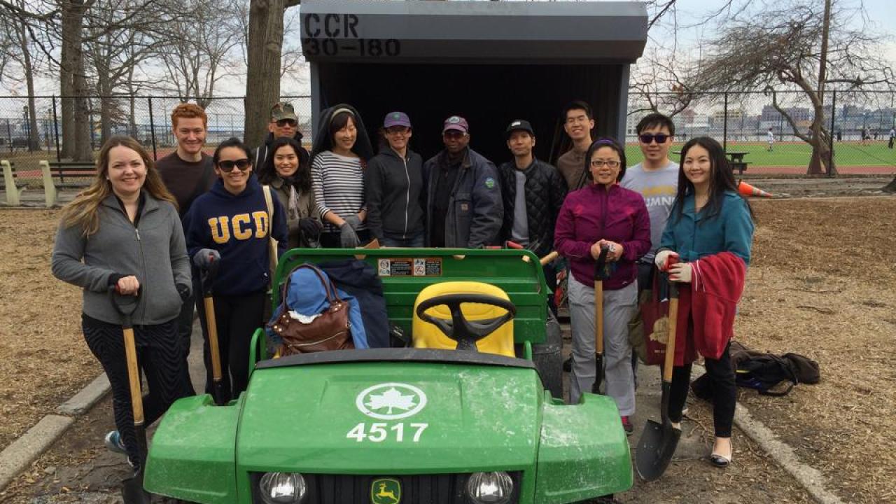 Group at park clean up