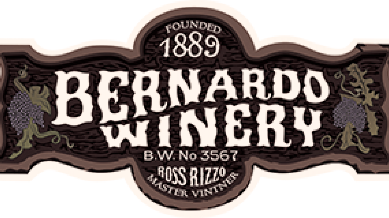 Logo for the Bernadro Winery Founded in 1889, Ross Rizzo Master Vinter